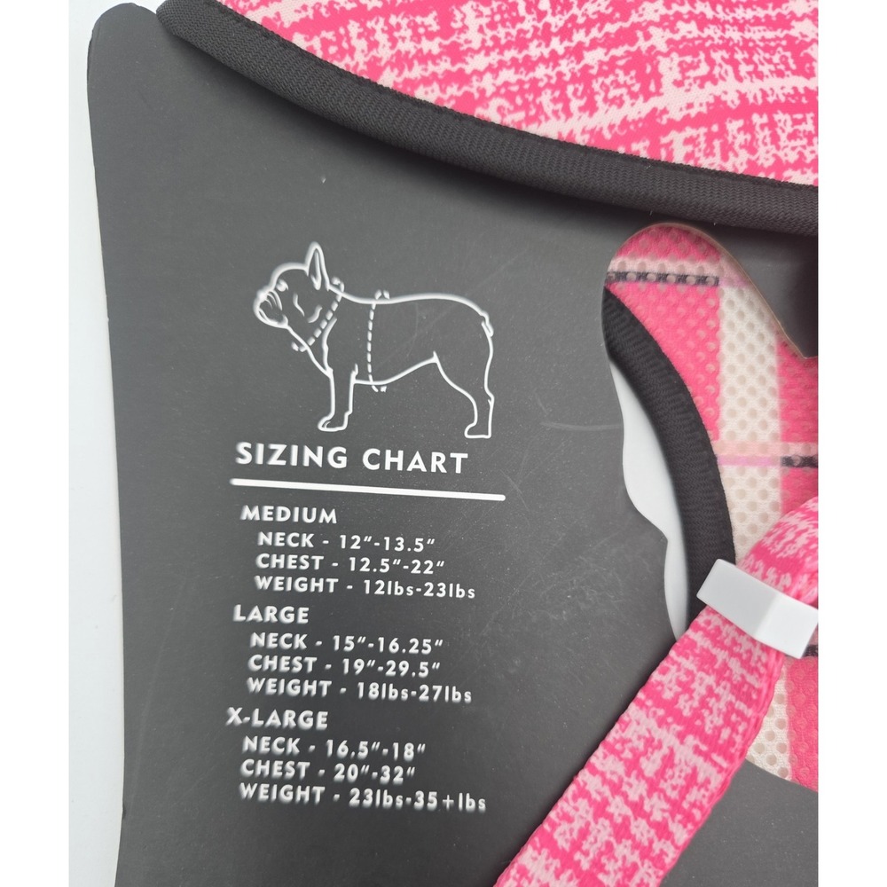 Frenchie Brand Reversible Harness Sz XL In Pink Prints - Picture 2 of 3
